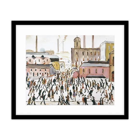 Framed Print Going to Work 1959 - Black Frame