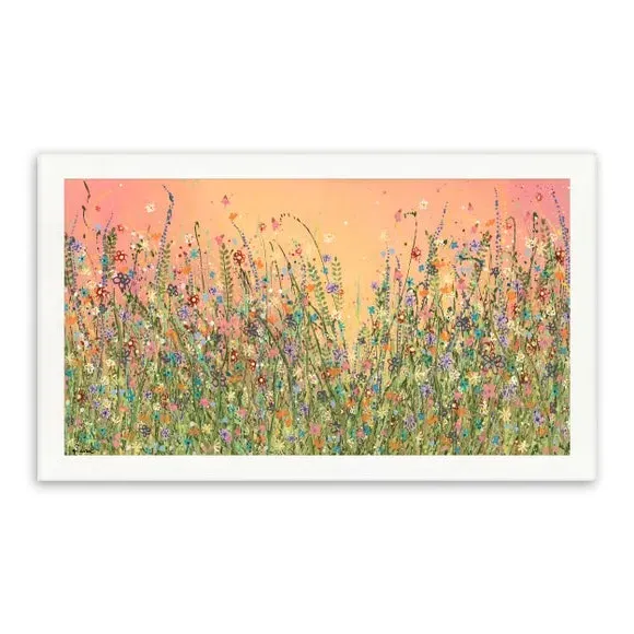 Framed Print Hedgerow Design - White Frame
