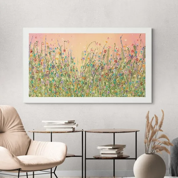 Framed Print Hedgerow Design - White Frame image