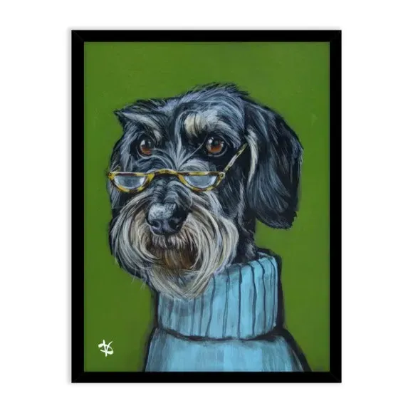 Framed Print with Black Frame - Multicolor