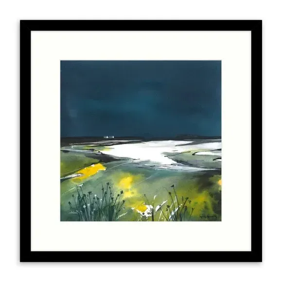 Framed Print with Glass Finish - Black Frame