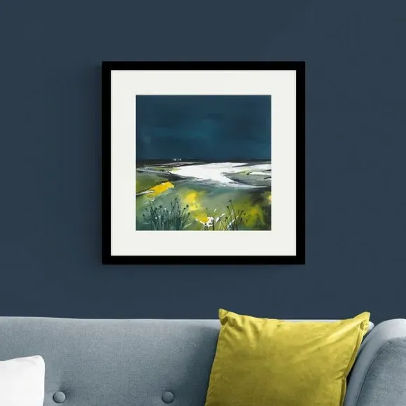Framed Print with Glass Finish - Black Frame