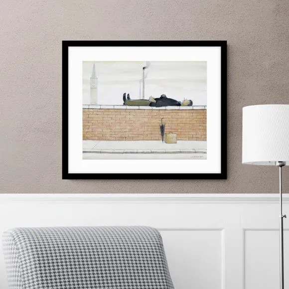 Framed Print with Mount - Multicolor, Wood image