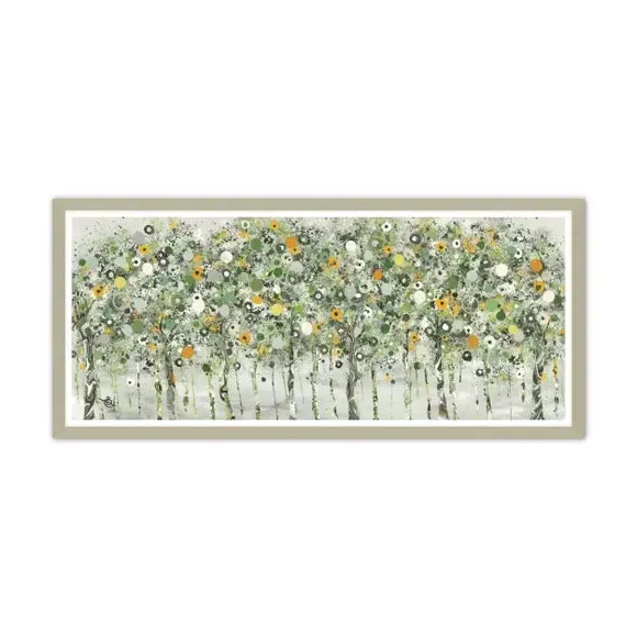 Framed Print with Textured Finish - Green