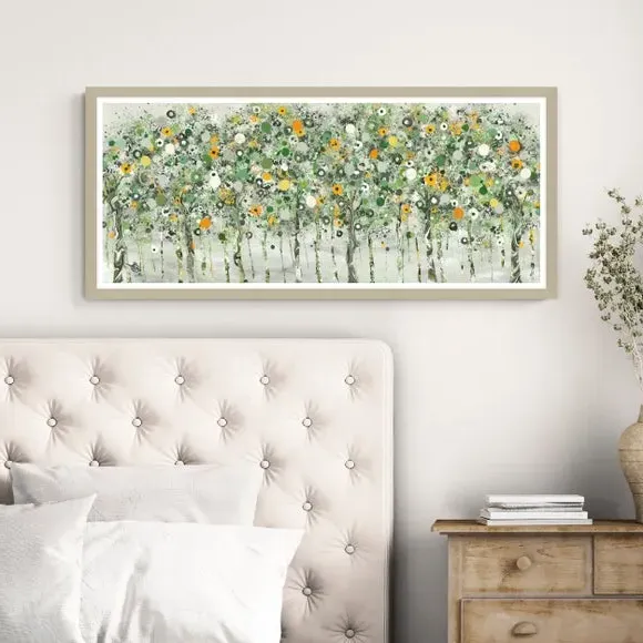 Framed Print with Textured Finish - Green image