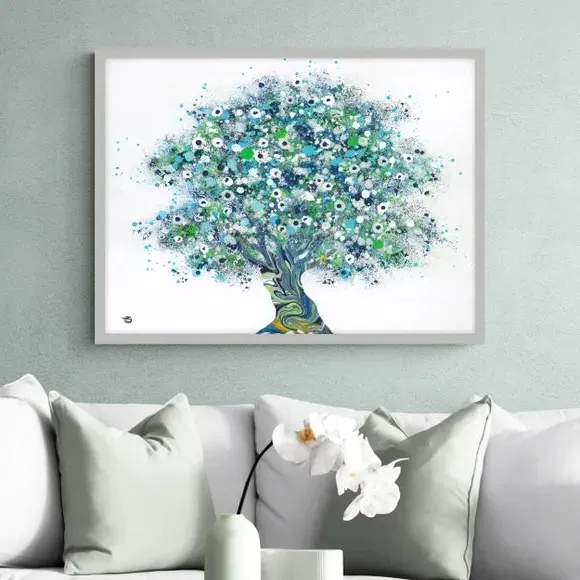 Framed Print with Textured Finish - Grey Frame image