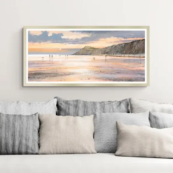 Framed Print with Textured Finish - Peach image