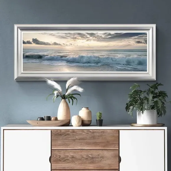 Framed Print with Textured Finish - Silver image