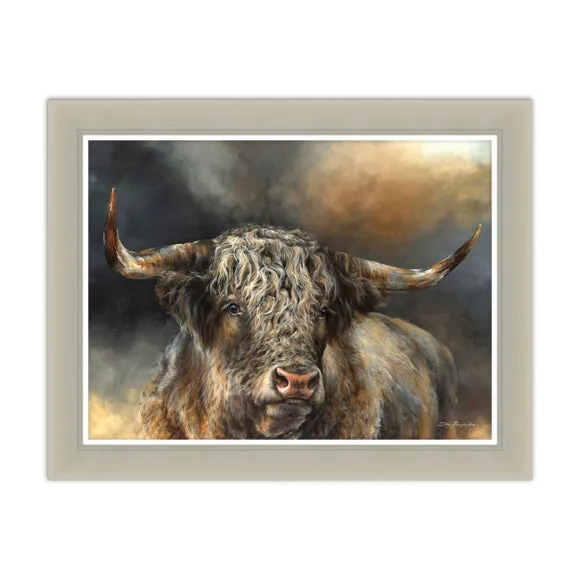 Framed Print with White Accent - Natural