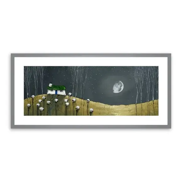 Landscape Framed Print - Grey Frame, Glass