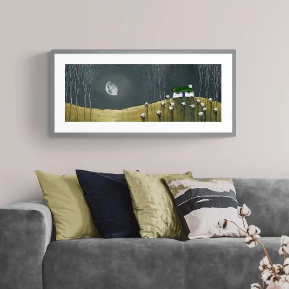 Landscape Framed Print - Grey Frame, Glass image