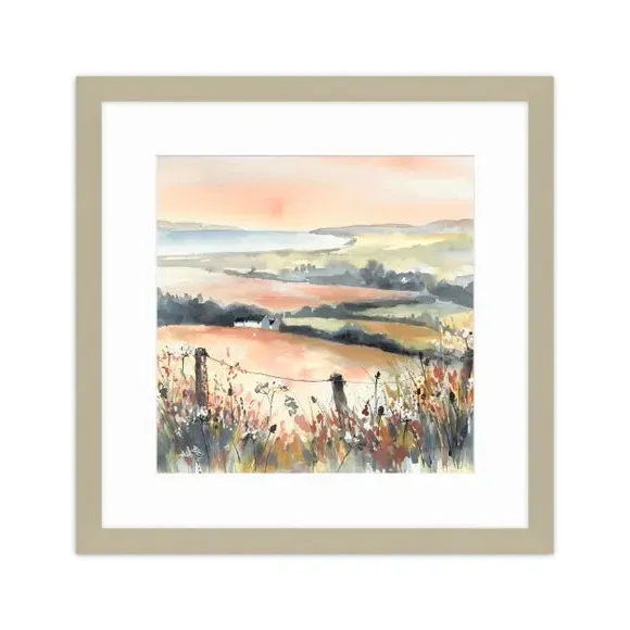 Landscape Framed Print - Multicolor