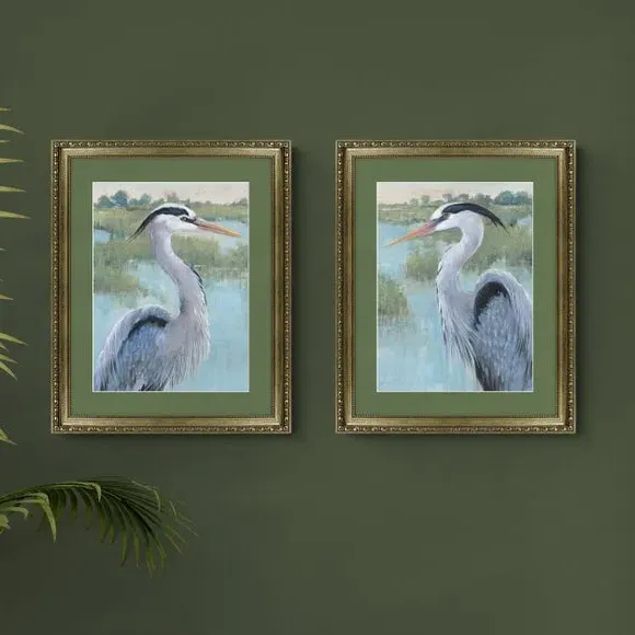 Set of 2 Framed Prints - Multicolor, Gold Frame image