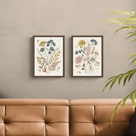 Set of 2 Framed Prints - Multicolor, Paper image