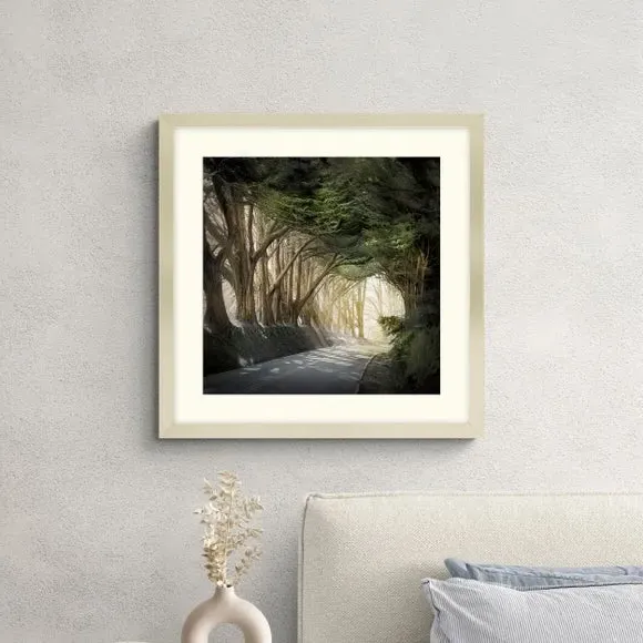Square Framed Print - Champagne Frame image