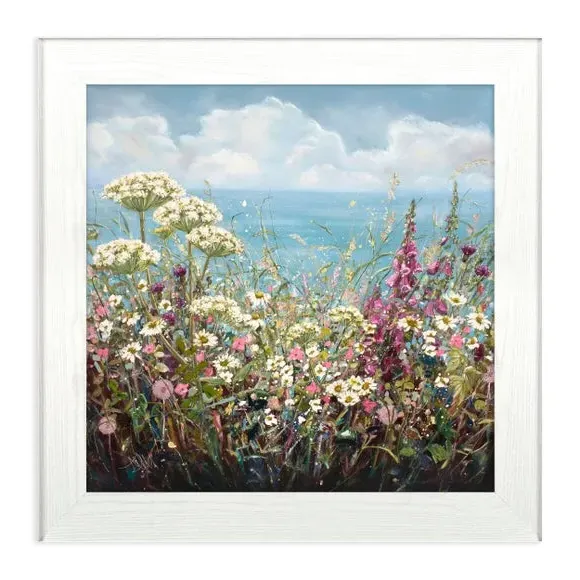 Square Framed Print Gentle Breeze - White Frame