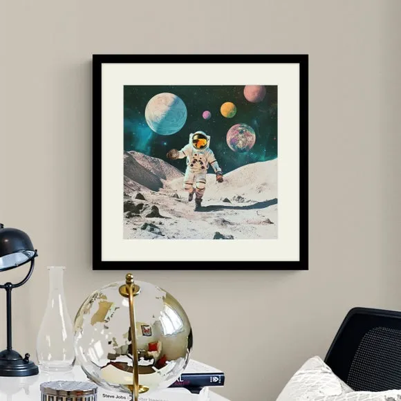 Square Framed Print - Multicolor, Glass image