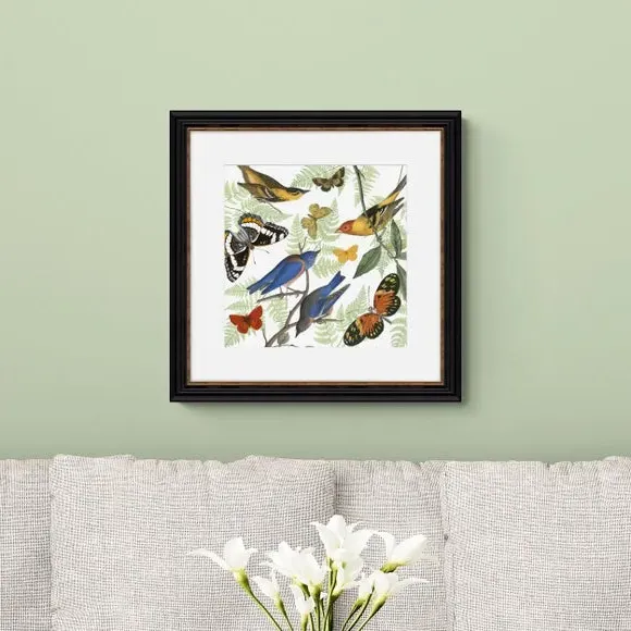 Square Framed Print Nature's Flight - Multicolor image