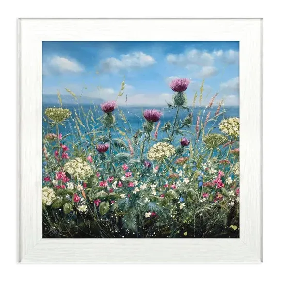 Square Framed Print - White Frame