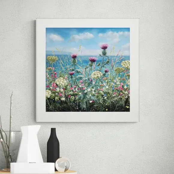 Square Framed Print - White Frame