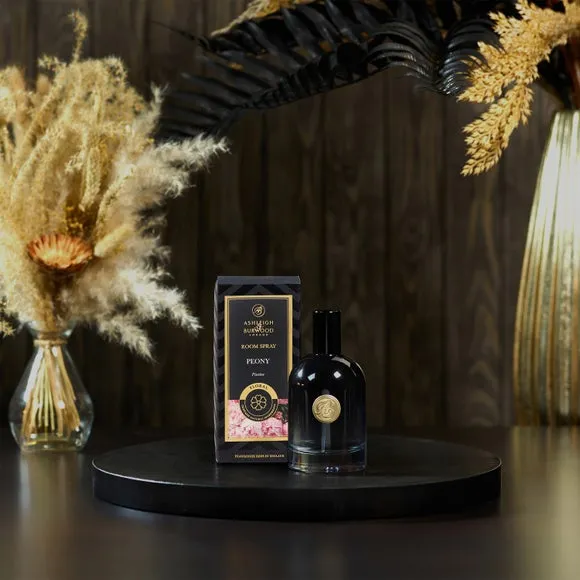 Room Spray with Peony Scent - Black, Glass image
