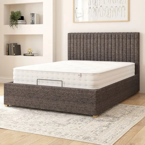 Adjustable Bed with Remote - Charcoal, Fabric