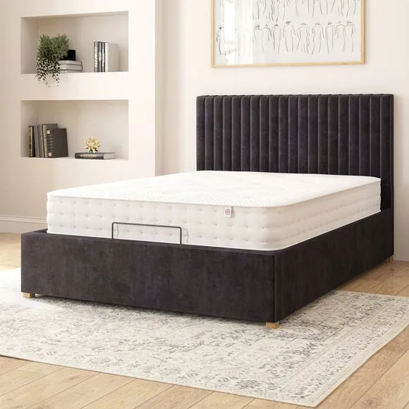 Adjustable Bed with Remote Control - Ebony, Velvet