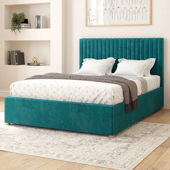 Adjustable Bed with Remote Control - Emerald, Velvet