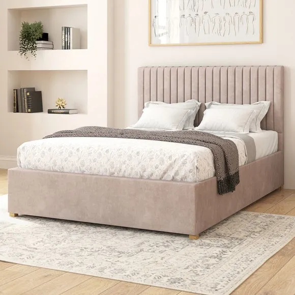 Adjustable Bed with Remote Control - Silver, Velvet