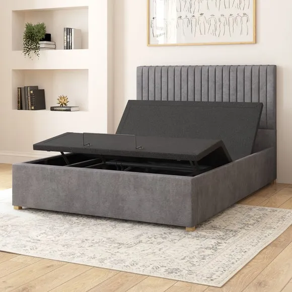 Adjustable Bed with Remote Control - Steel, Velvet