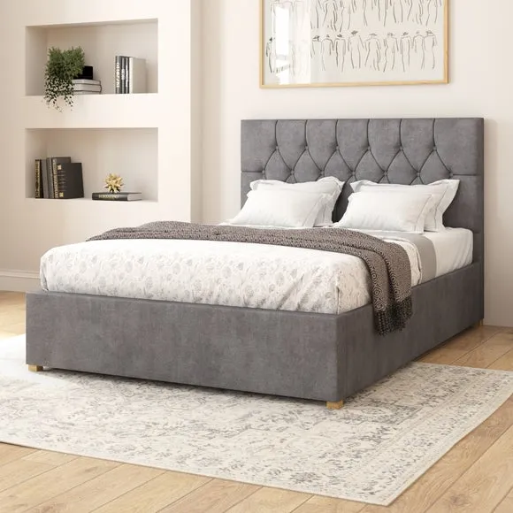 Adjustable Bed with Remote - Steel, Velvet