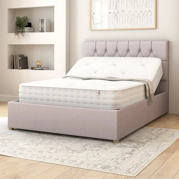 Electronic Adjustable Bed Frame - Grey, Linen