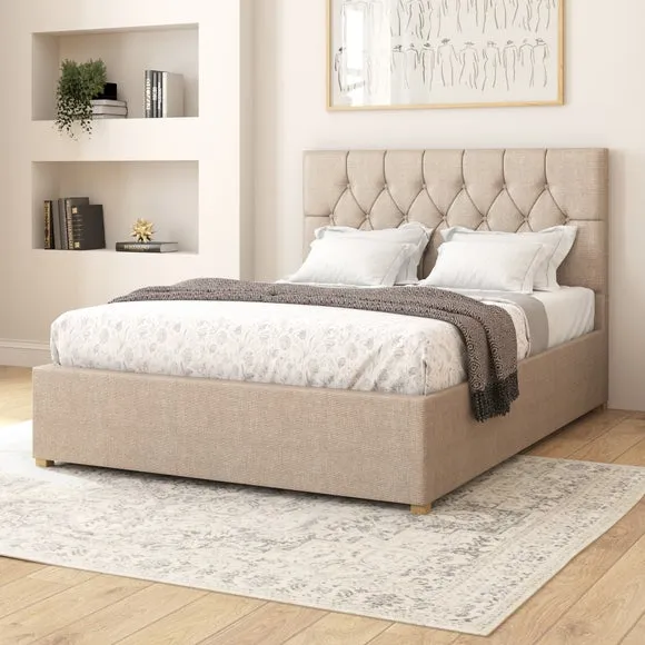 Electronic Adjustable Bed Frame - Natural, Linen