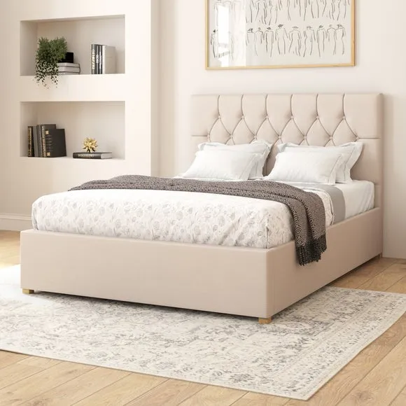 Electronic Adjustable Bed Frame - Off-White, Linen