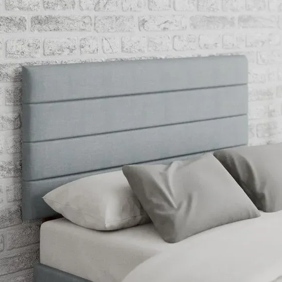 Horizontal Headboard with Deep Padding - Sky, Fabric