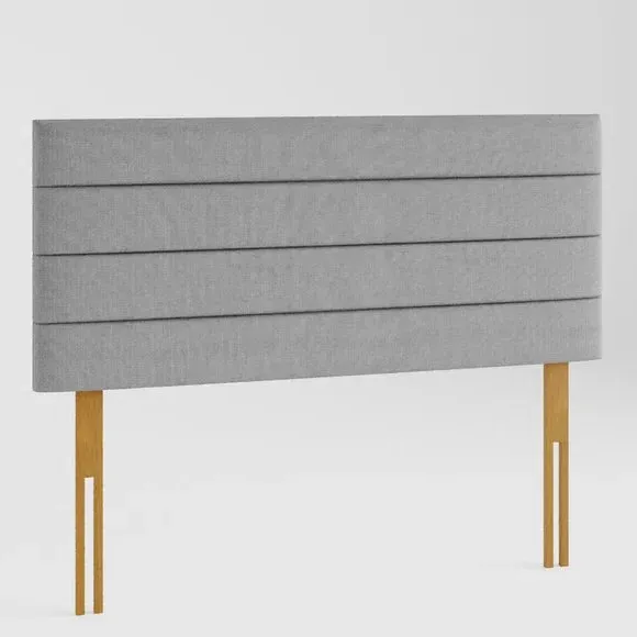 Horizontal Headboard with Padding - Grey, Linen