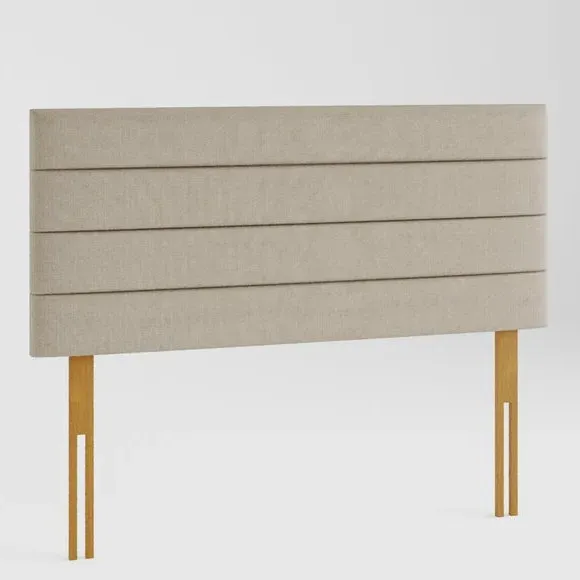 Horizontal Headboard with Padding - Natural, Linen