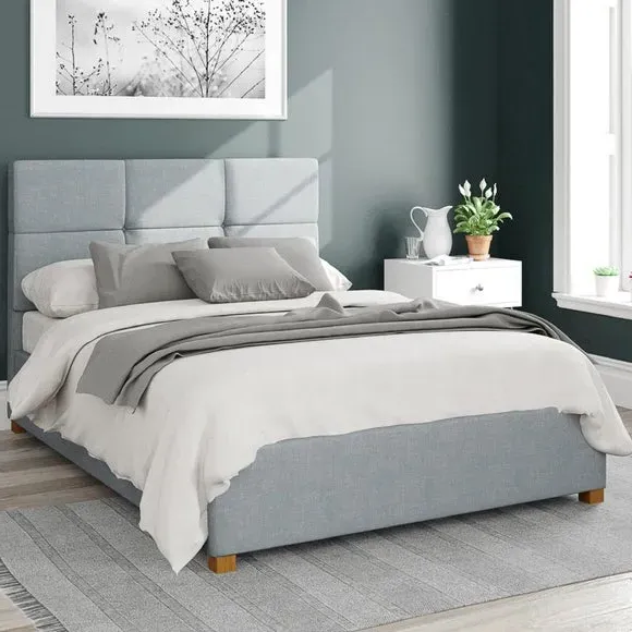 Ottoman Bed Frame with Storage - Sky, Fabric image