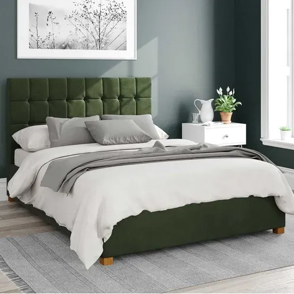 Ottoman Bed with Storage - Forest, Velvet image