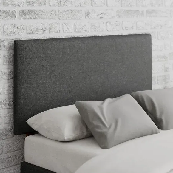 Plain Headboard with Padding - Charcoal, Twill image