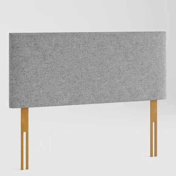 Plain Headboard with Padding - Grey, Twill
