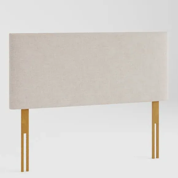 Plain Headboard with Padding - Natural, Twill