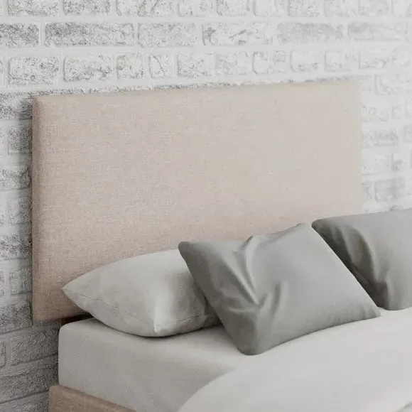 Plain Headboard with Padding - Natural, Twill