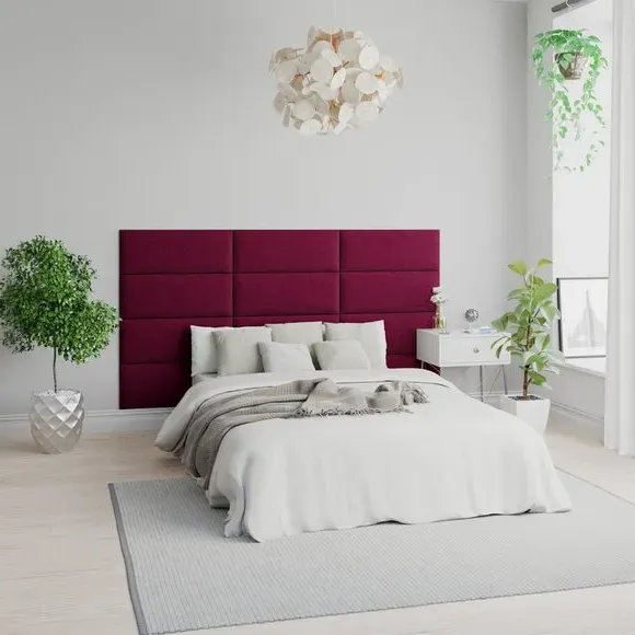 Upholstered Wall Panels with Easy Mount - Berry
