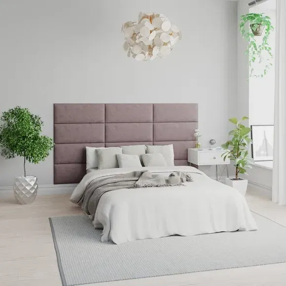 Upholstered Wall Panels with Easy Mount - Blush