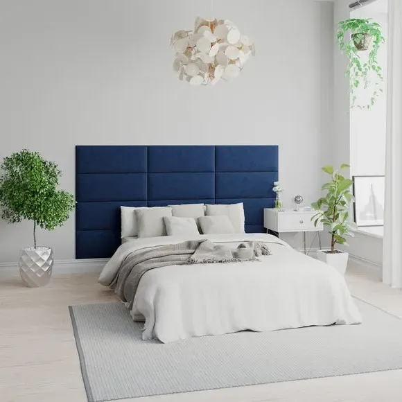 Upholstered Wall Panels with Easy Mount - Navy
