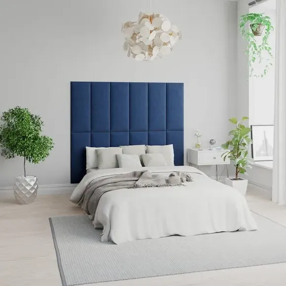 Upholstered Wall Panels with Easy Mount - Navy