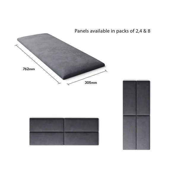 Upholstered Wall Panels with Easy Mount - Steel