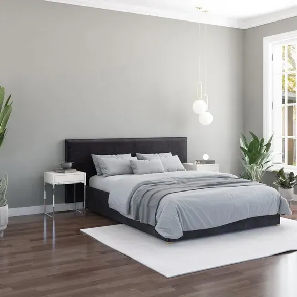 Wall Panel Headboard Dual Mount - Ebony, Velvet