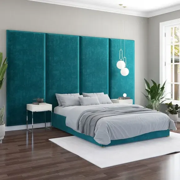 Wall Panel Headboard Dual Mount - Emerald, Velvet